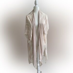 Elegant Cream Shawl/Wrap. Perfect for layering.